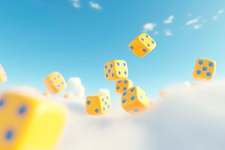 Tampilan layar spin pada Lightning Dice